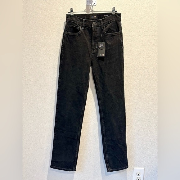Rails NWT Topanga High Rise Straight Black Denim Jeans- Size 25 - Picture 3 of 7